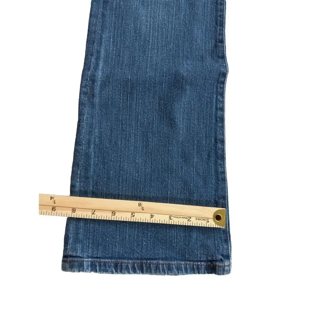 LRL Lauren Jeans Co. Women's 6 Denim Pants Inseam 30 Classic Straight‎ Blue